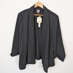 Women's Plus Size Anne Klein Business Blazer Jacket Black sz 3X